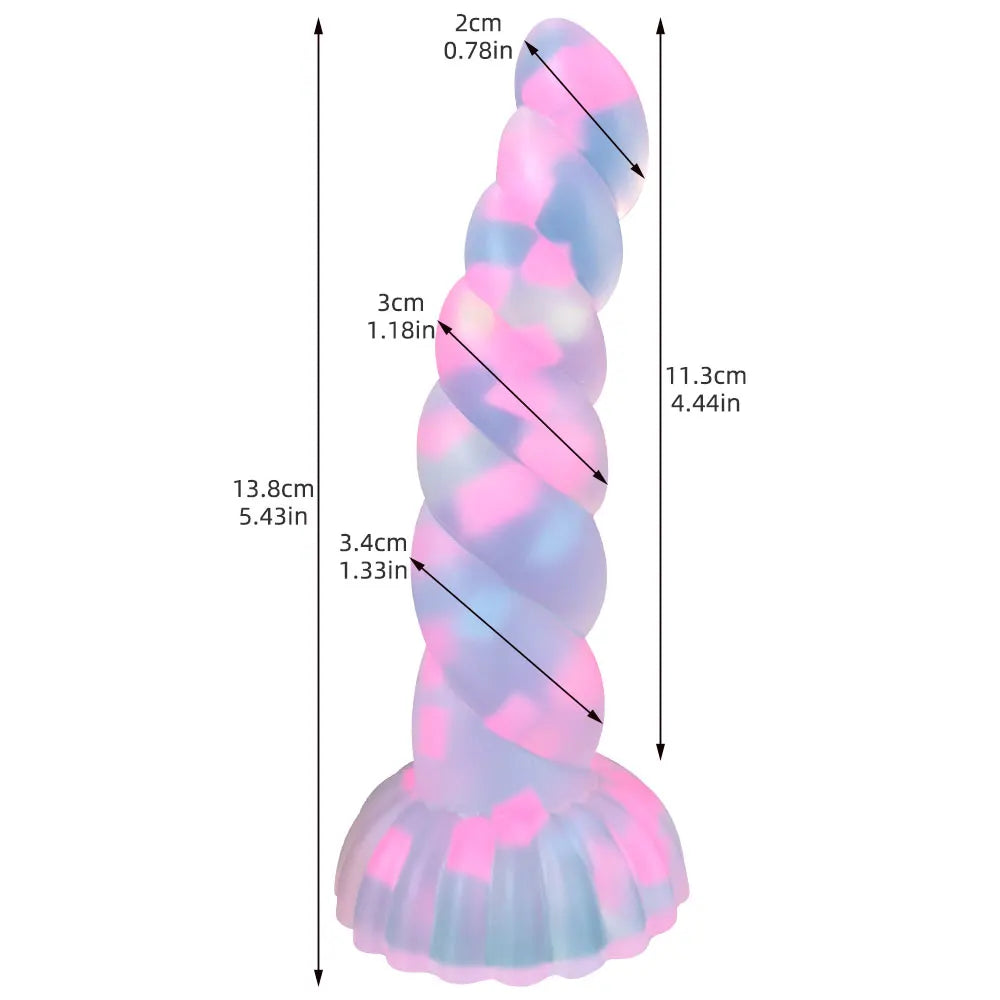 SWEET SWIRL Glow-in-the- Dark Dildo