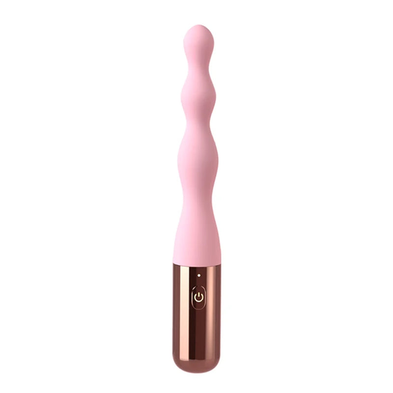 PRETTY IN PINK- Beaded Anal Vibrator