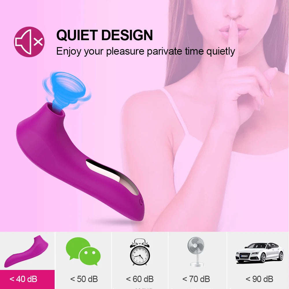 Powerful Sucker Clitoris Sucking Vibrator Female Clit Nipple Oral Vacuum Stimulator Massager Sex Toys Adults Goods for Women