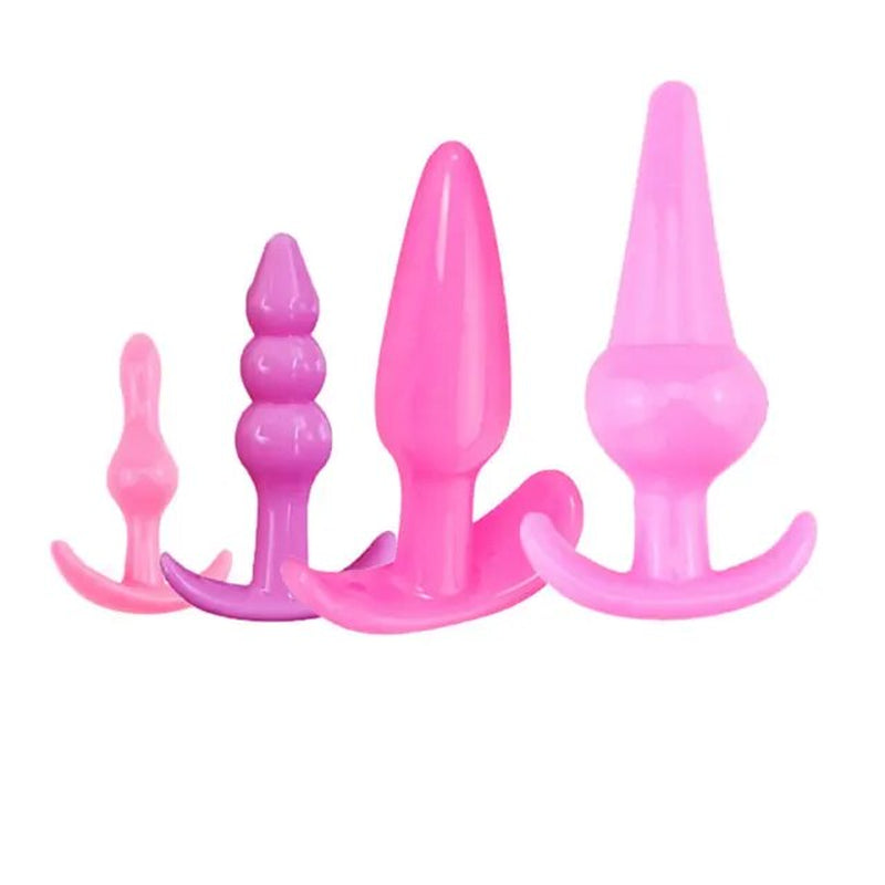 4/5/7/8Pcs/Set Silicone Butt Plug Dildo Masturbation Anal Plug Vaginal Plug Sex Toys Combination Anal Bead Dilator Toys for Gay